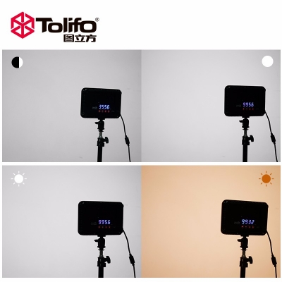 Tolifo圖立方PT-F300B雙色溫LED攝影補光燈30W
