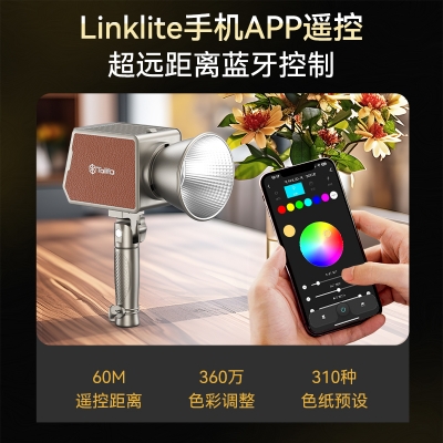 圖立方100W雙色溫RGB攝影補光燈戶外便攜外拍燈婚禮跟拍常亮燈全彩打光燈主播專用人像COB專業(yè)影視燈內置電池